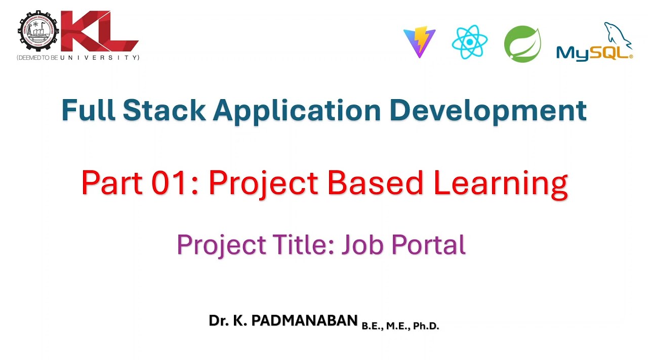 FSD003 Part 01 Project Based Learning - YouTube