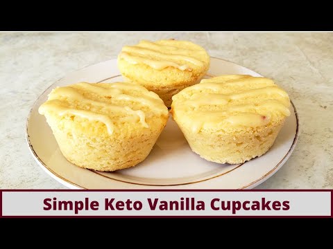 The Easiest Keto Vanilla Cake or Cupcakes (Nut Free And Gluten Free)