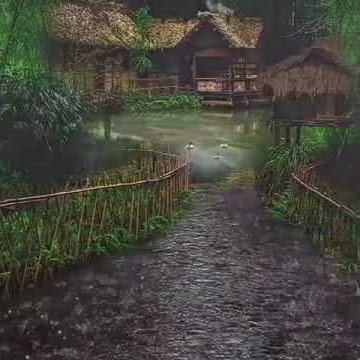 Suasana kampung halaman ketika hujan   #fyp #indonesia #alam #cintaalam #storywa