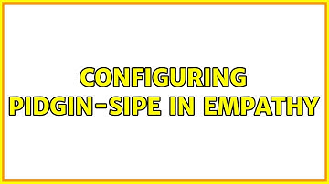 Ubuntu: Configuring pidgin-sipe in Empathy