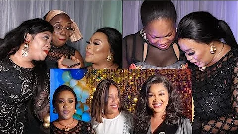 So Beautiful! Mercy Aigbe, Kemi Afolabi, Regina Chukwu Snap Picture With Zanzee On Her Birthday
