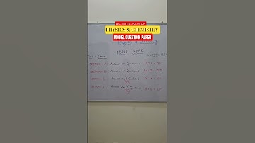 A.P-INTER-1ST-YEAR-PHYSICS & CHEMISTRY-MODEL QUESTION PAPER  #apipe #apintermediate