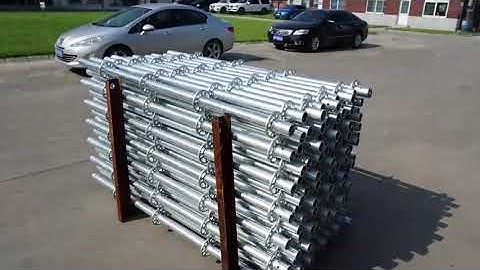 How to produce and apply the ringlock scaffolding product？