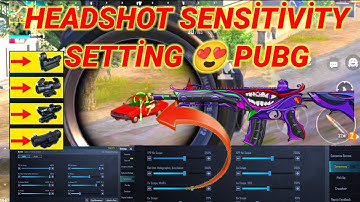HEADSHOT SENSİTİVİTY SETTİNG 😍 PUBG MOBİLE CONTROL + SENSİTİVİTY CODES 2.5 UPDATE