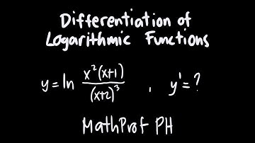 Differentiation of Logarithmic Functions Differential Calculus Feliciano and Uy Part 2
