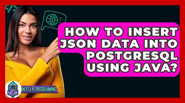 How To Insert JSON Data Into PostgreSQL Using Java? - Next LVL Programming