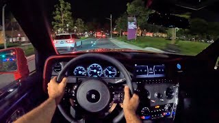 2021 Rolls-Royce Cullinan POV Night Drive (3D Audio)(ASMR)