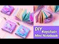 DIY Mini Keychain Notebook / How to make mini notebook / DIY mini pocket notebook / Paper Craft