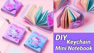 DIY Mini Keychain Notebook / How to make mini notebook / DIY mini pocket notebook / Paper Craft