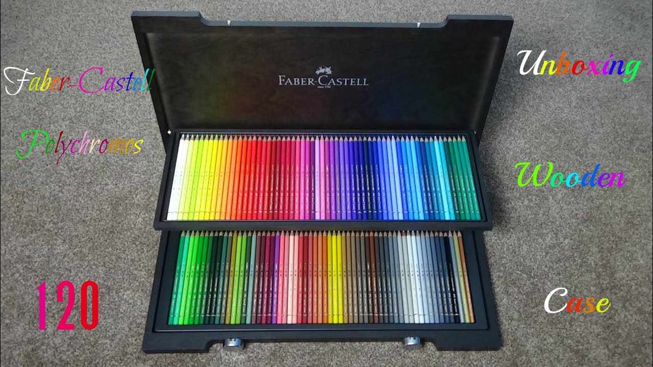 Crayons de couleur Polychromos, coffret bois de 72