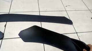 splitter bumper depan universal. bumper mobil add on lips bumper depan full front splitter bumper. tambahan bodykit bumper. winglet wing bumper full A