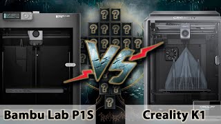 Bambu Lab P1S vs Creality K1: технический обзор двух популярных FDM 3D-принтеров