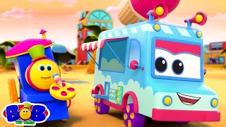 ล้อบนรถบรรทุกไอศกรีม สัมผัสอนุบาลสำหรับเด็ก ในภาษาไทย โดย Bob The Train