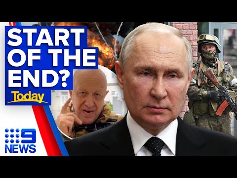 'cracks' in putin's rule amid short-lived wagner revolt in russia | 9 news australia