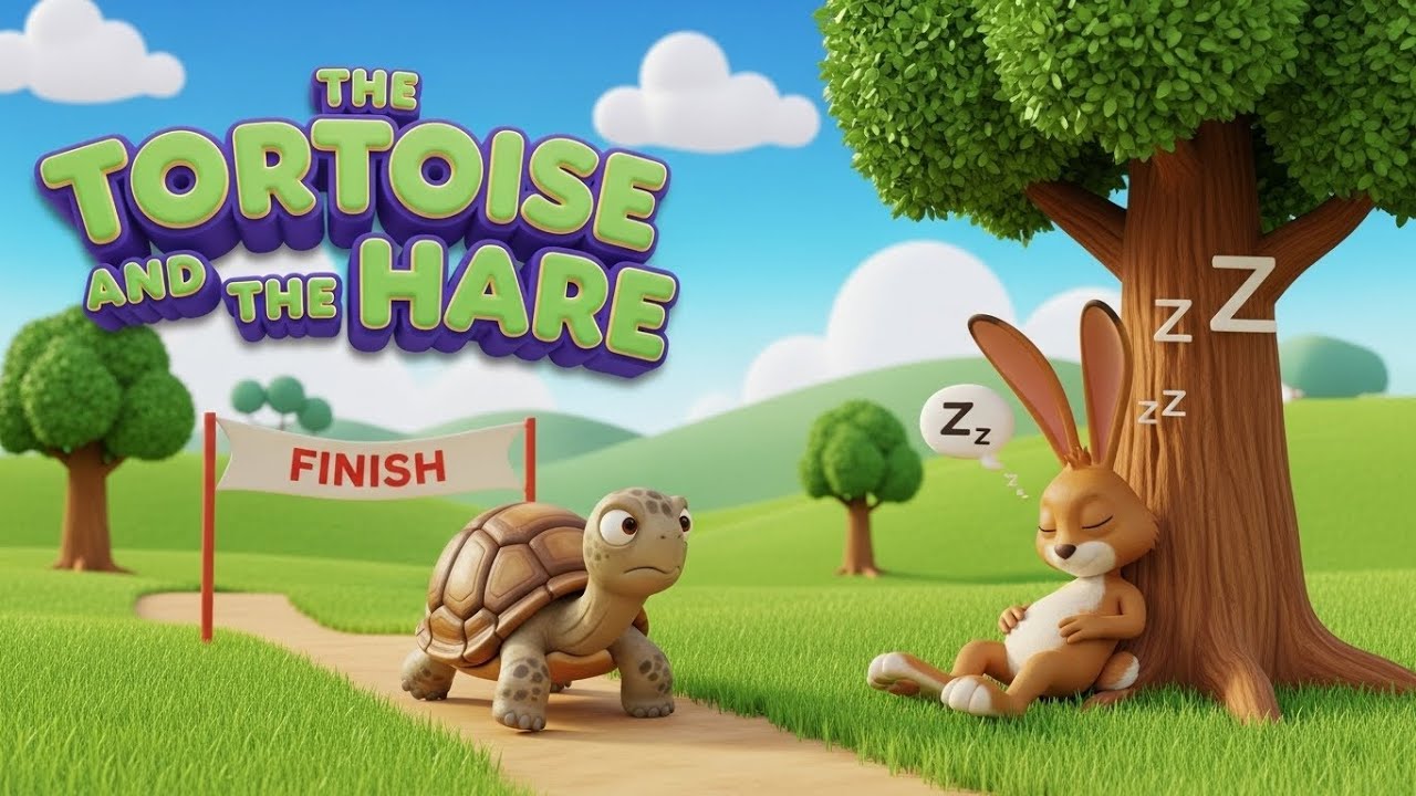 Черепаха и заяц | Вечная басня о терпении и настойчивости