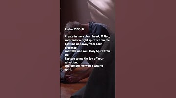 Thumbnail of Powerful Prayer for a Clean Heart | Psalm 51:10-12 #love_eni #prayer #bibleverse #lord #jesus