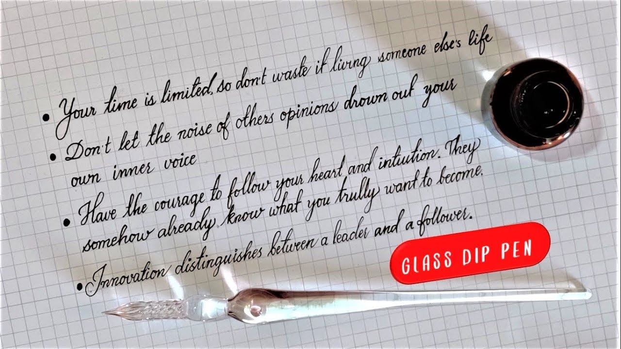 Writing with a dip pen Clearance