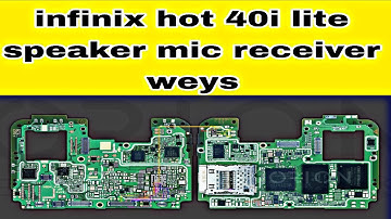 Infinix hot 40i lite speaker mic receiver problem solution// all track @techmobile007