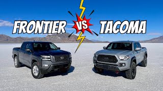 Frontier VS Tacoma  Drag Race & Tug Of War!