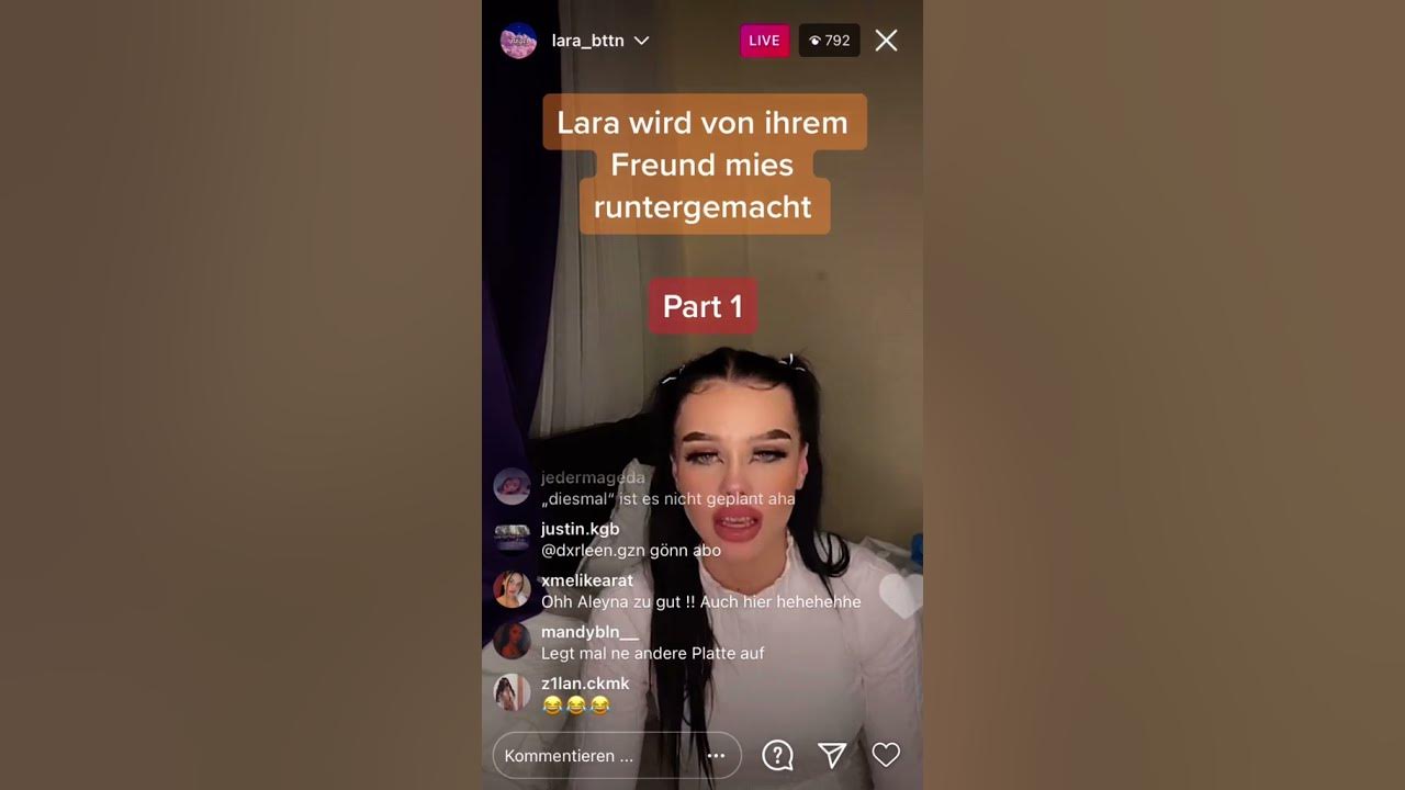 Lara_Bttn kriegt mecker von Ihrem freund. YouTube