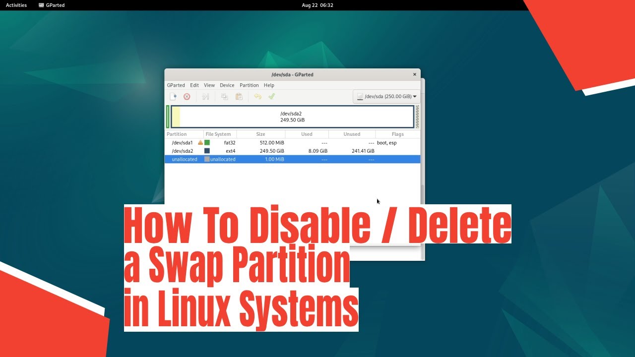 How To Delete a Swap Partition in Linux Systems - YouTube