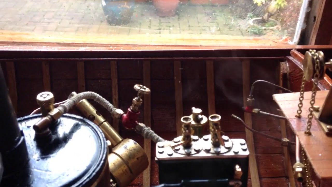 THE BAT STEAM LAUNCH “ THE TOWNSEND “. Prop shaft test “