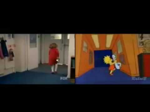 Cartoon vs. Real Life - The Simpsons Intro