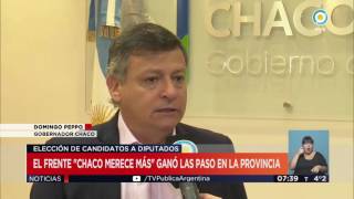 TV Pública Noticias - El frente "Chaco Merece Más" ganó las primarias en la provincia