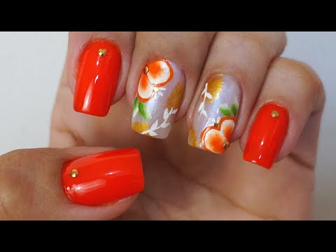 Como Fazer Unhas Decoradas com Flores - Juliana Santos