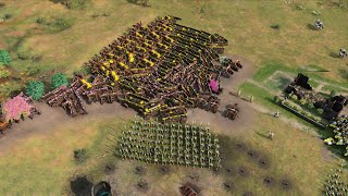 Age of Empires 4 - 4v4 THE CLASH OF TITANS | Multiplayer Gameplay