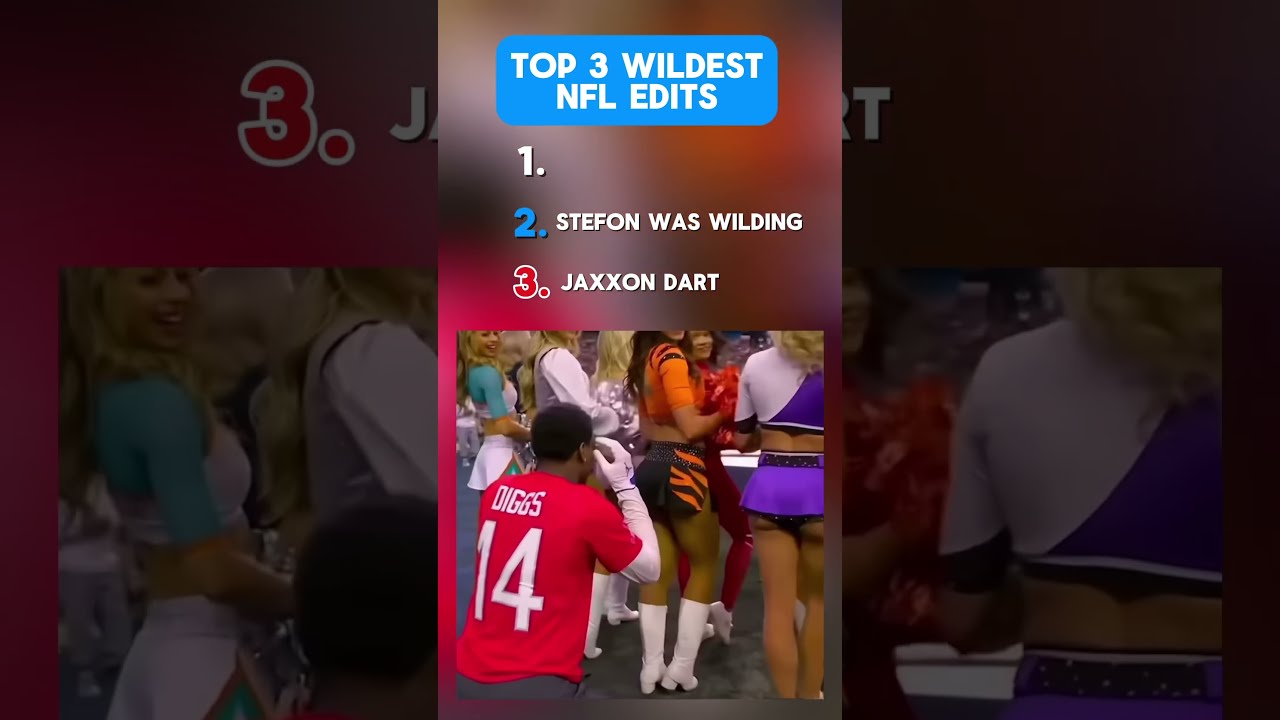 Top 3 Wildest NFL Edits Nfl Football Meme Shorts Rap