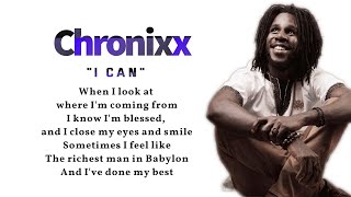 Chronixx - &quot;I Can&quot; (Lyric video)