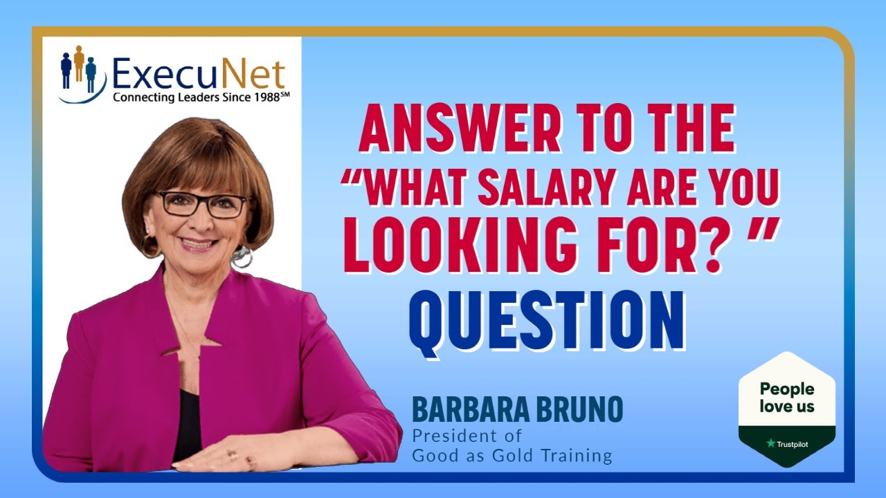 Answer to the “What Salary Are You Looking For? ” Question - YouTube