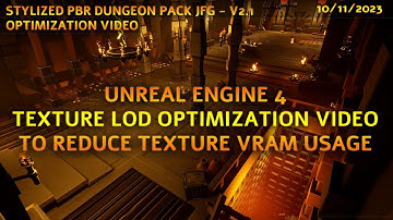 Stylized Dungeon Pack JFG V2 - TEXTURE OPTIMIZATION VIDEO - UNREAL ENGINE 4.26