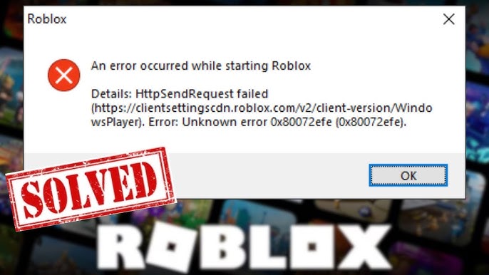 ROBLOX LOG IN ERROR 29/10/2020-30/10/2020 - Microsoft Community