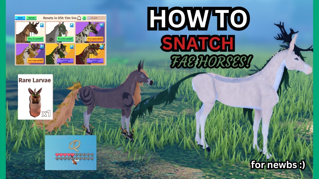 How To CATCH The FAE Horses Fairies Both Methods Explained Horse Maxresdefault