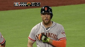 SF@PHI: Pence lines an RBI triple to the outfield gap