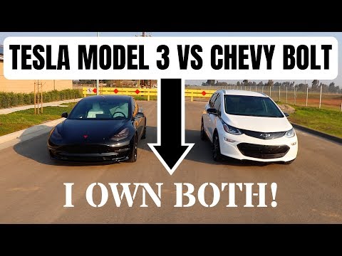 Tesla Model 3 vs Chevy Bolt - An opinion from someone who owns BOTH