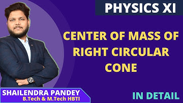 CENTER OF MASS OF RIGHT CIRCULAR CONE | DERIVATION