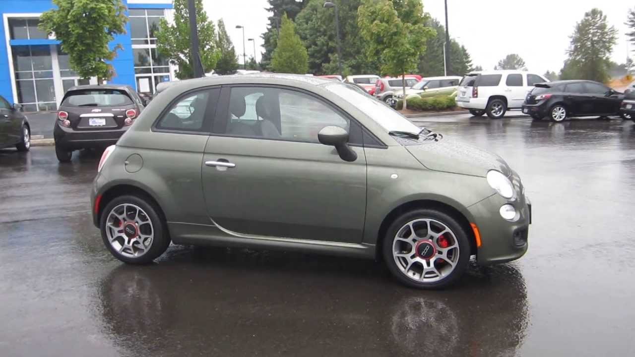 12 Fiat 500 Verde Oliva Stock M Walk Around Youtube