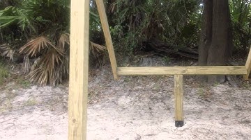 Charlie Creek Floating Dock Installation.  Shoreside Structure