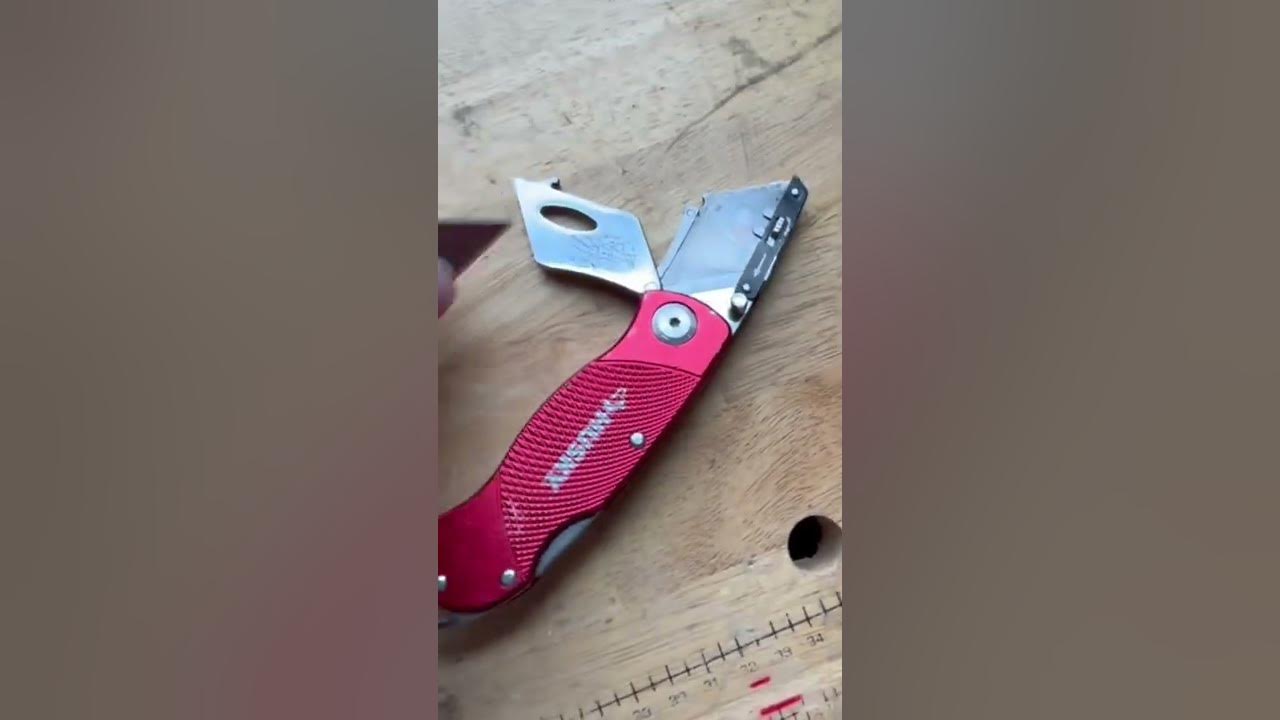 How to replace husky folding utility knife blade YouTube