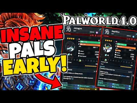 Catch LEGENDARY OP Pals At Level 15 in Palworld - Jetragon, Neptilius & More!