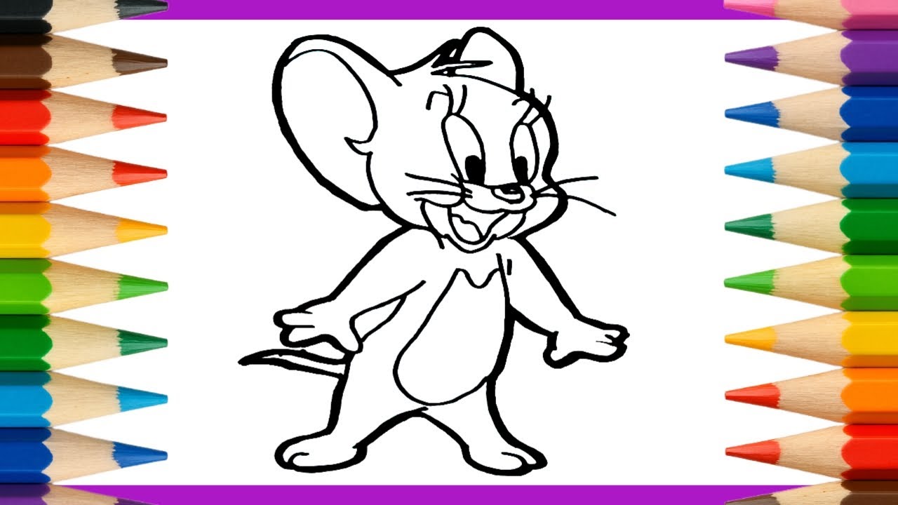 Draw Jerry Rescue How to Draw Jerry from Tom and Jerry | Cute Jerry Drawing Tutorial for ...