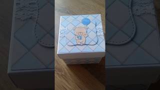 Exploding box, explosion boxes idea, pudełko na roczek, pierwsze urodziny, first year, for boy