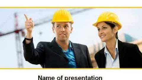 Building Engineers PowerPoint Template by PoweredTemplate.com