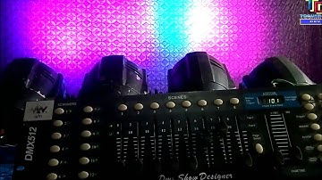 How to running LED par light for dmx 512