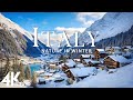 Winter Italy 4K Relaxation Film - Peaceful Relaxing Music and Beautiful Winter Nature