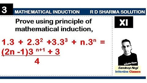 Mathematical Induction| Class 11| RD SHARMA SOLUTION