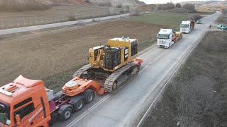 Transporting The Caterpillar 6015B Excavator To The First Site Job Abroad  Sotiriadis/Labrianidis